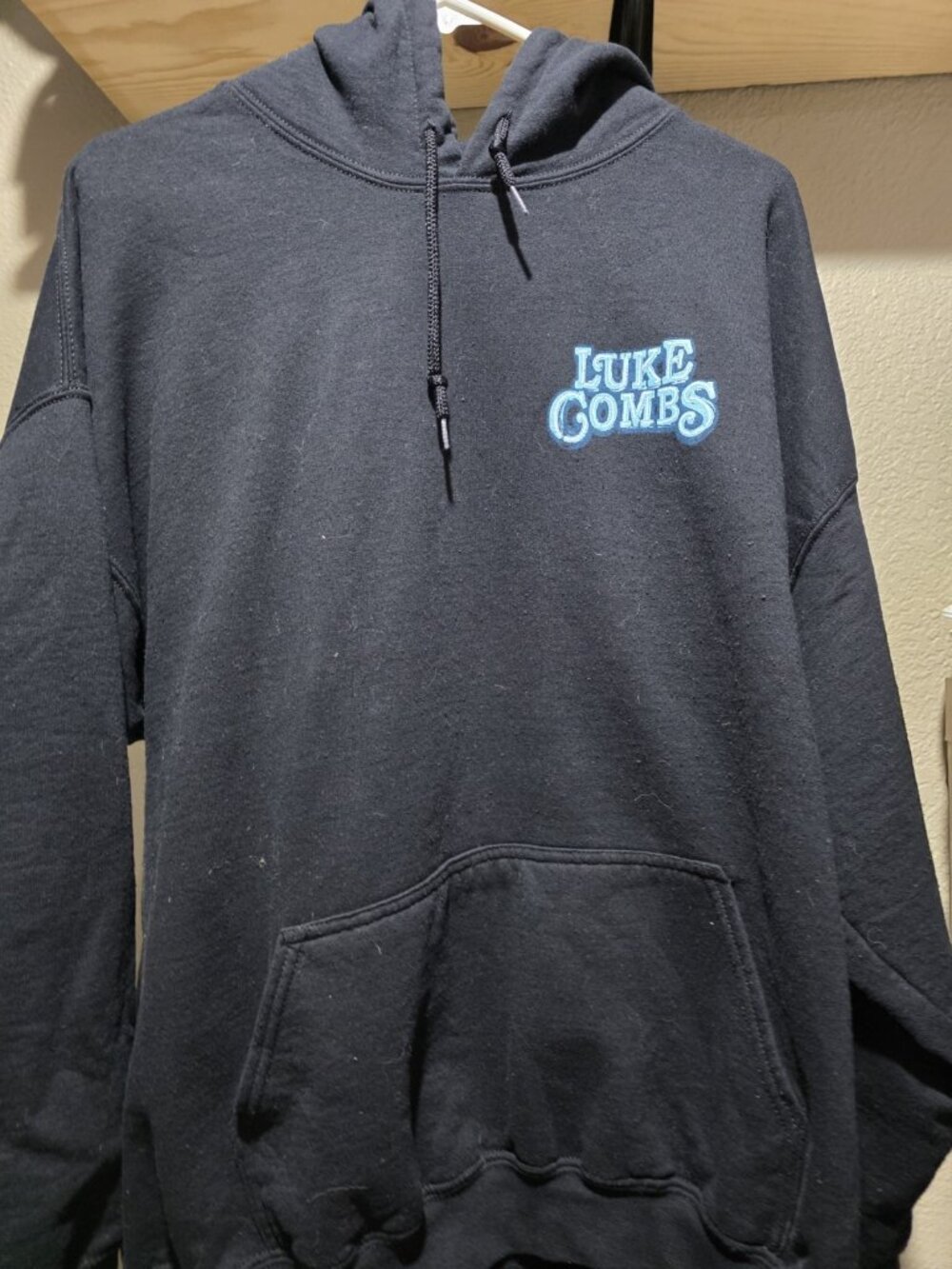 luke combs tour hoodie Size XL Unisex Adult Black Jacket - Picture 3 of 5